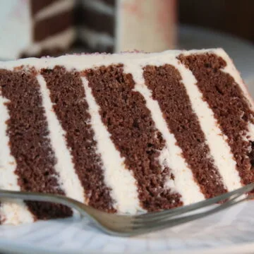 slice of red velvet cake